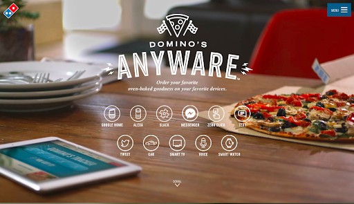 Contoh Conversational marketing: Domino