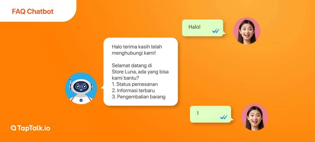 Keuntungan WhatsApp Business API dengan OneTalk: FAQ Chatbot