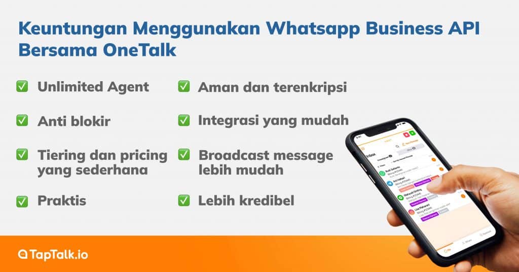 Keuntungan Menggunakan Whatsapp Business API Bersama OneTalk