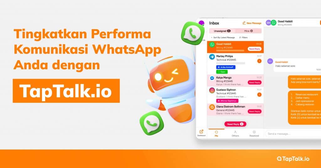 Tingkatkan Performa Komunikasi WhatsApp Anda dengan TapTalk.io